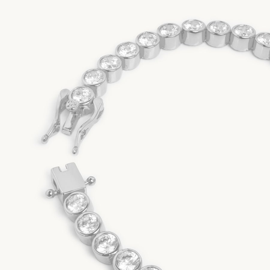 Cassia Tennis Bracelet Silver