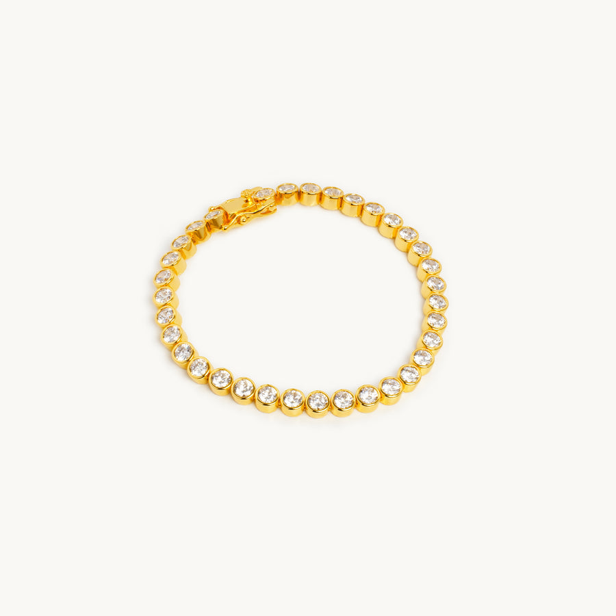 Cassia Tennis Bracelet Gold