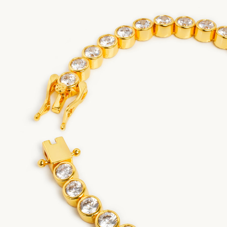 Cassia Tennis Bracelet Gold