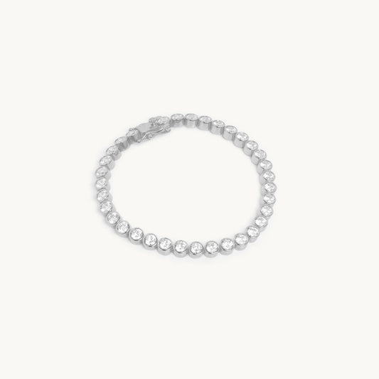 Cassia Tennis Bracelet Silver